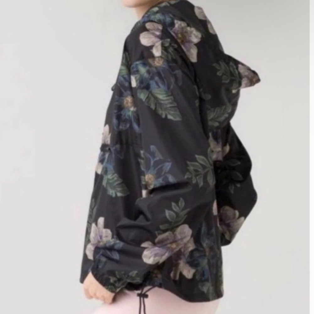 🖤 Thread & Supply Black Floral Windbreaker - Picture 3 of 8